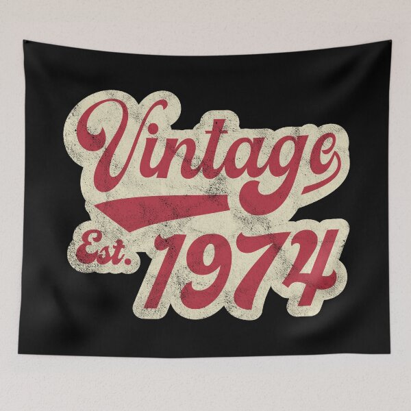 Item preview, Vintage Est 1974 designed and sold by PaulSDesign.