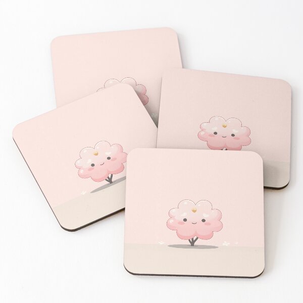 Item preview, Cherry Blossom Tree Cartoon With Pink Design designed and sold by GoldenTealArts.
