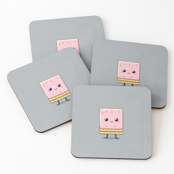 Item preview, Pink Waffle Cartoon With Golden Sprinkles designed and sold by GoldenTealArts.