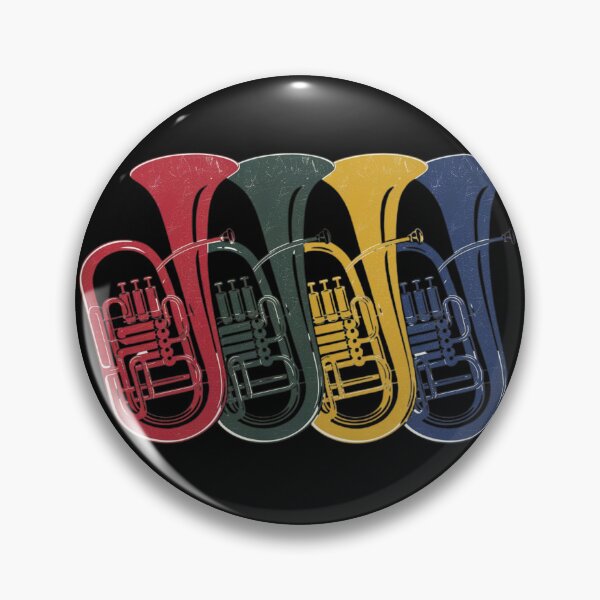 Item preview, Euphonium Player Brass Band Retro Vintage designed and sold by ladyindigital.