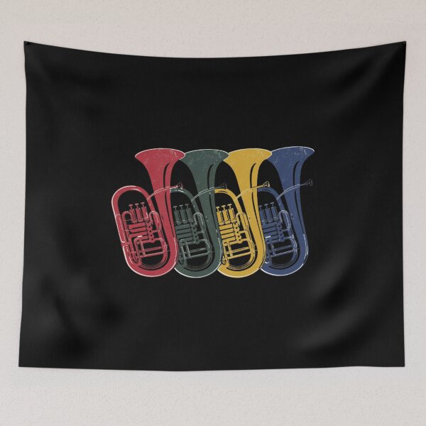 Item preview, Euphonium Player Brass Band Retro Vintage designed and sold by ladyindigital.