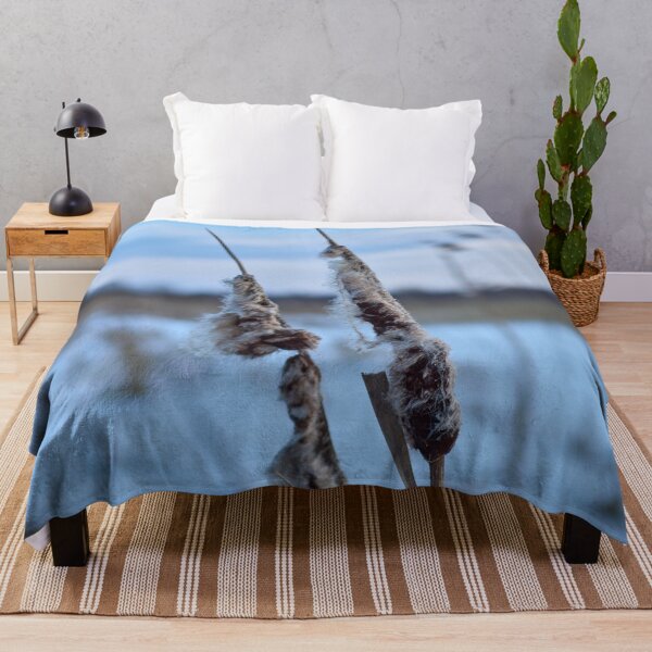 Item preview, Bulrush in blue. Kulovesi views 2024 designed and sold by Jouko Lehto Photography.