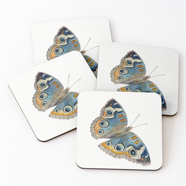 Item preview, Hyper-realistic hand painted Watercolor of a blue butterfly 2 designed and sold by Bmoony.
