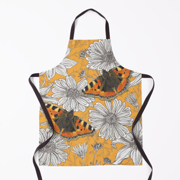 Item preview, Small Tortoiseshell Butterflies on Yellow designed and sold by lottibrown.