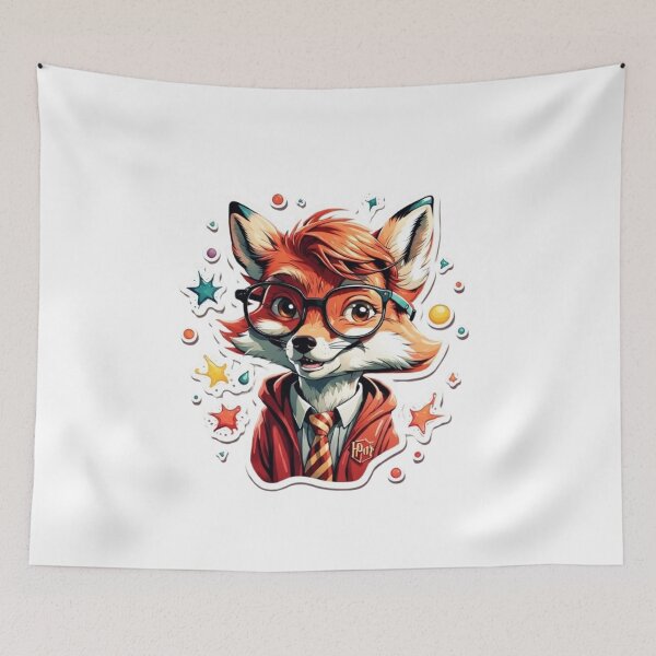 Item preview, different fox sticker designed and sold by MeowLoka ⭐⭐⭐⭐.