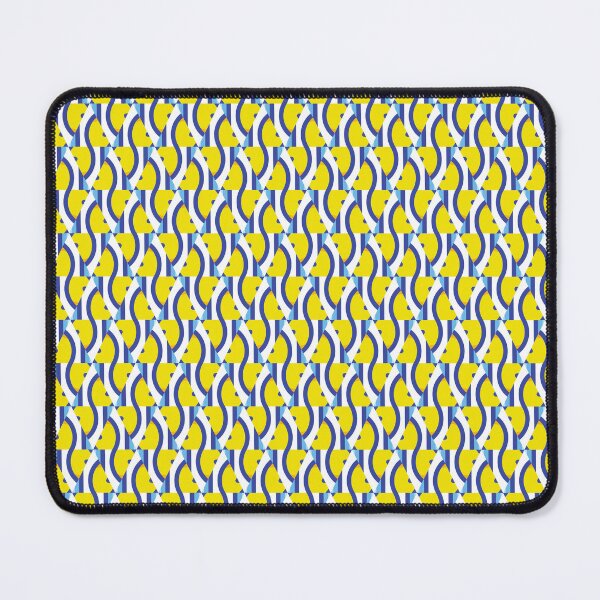 Item preview, Bold Geometric Seamless Pattern in Yellow and Blue. designed and sold by Merbuda.