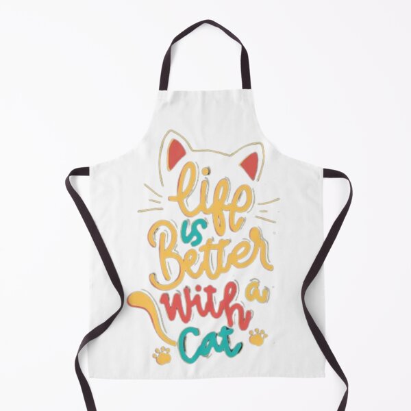 Item preview, life us better with a cat designed and sold by MeowLoka ⭐⭐⭐⭐.