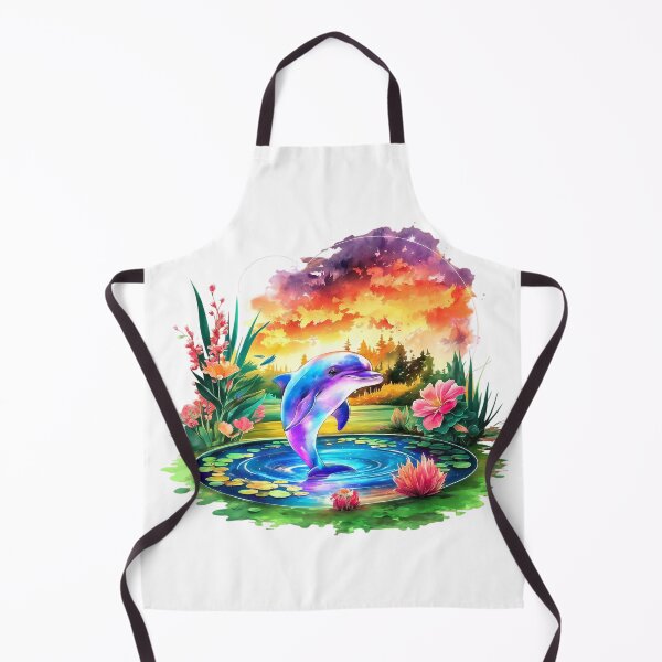 Item preview, Galactic Dolphin in Sunset Oasis designed and sold by ZetaDream.