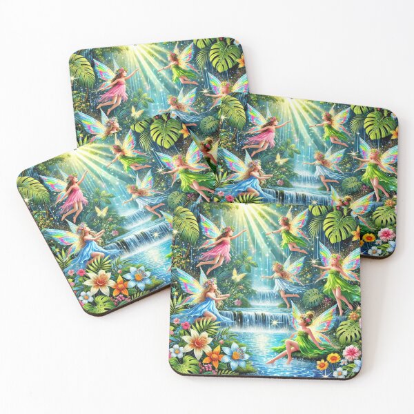 Item preview, Waterfall Forest Fairies designed and sold by Dream Bloom Gallery.