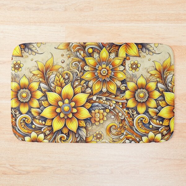 Item preview, Yellow Flowers Sticker, T-shirts, leggings, skirts, a-line dresses designed and sold by AllYoursShop.