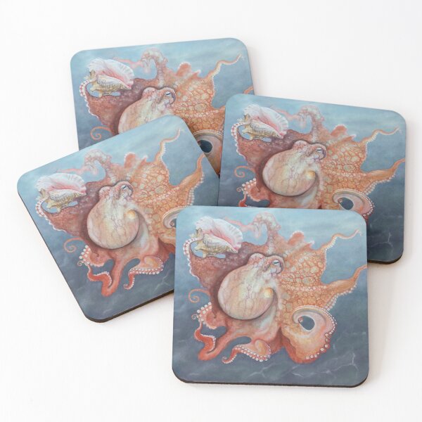 Item preview, Octopus with conch designed and sold by Melina La Firenze.