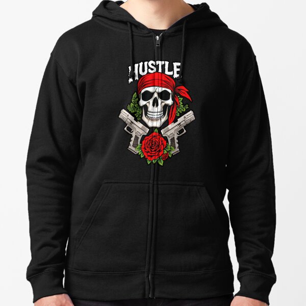 Item preview, Hustle Gangster Skull designed and sold by AlphaTeez.
