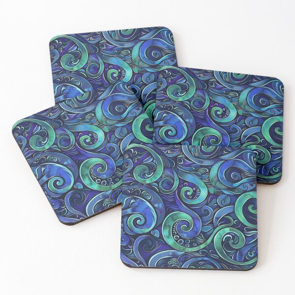Item preview, New Zealand Paua Māori Pattern Koru Design 319 designed and sold by GrinGalore.