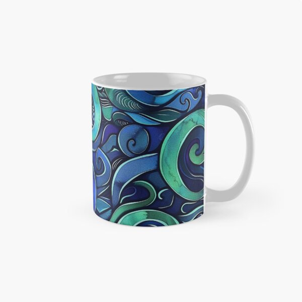Item preview, New Zealand Paua Māori Pattern Koru Design 319 designed and sold by GrinGalore.