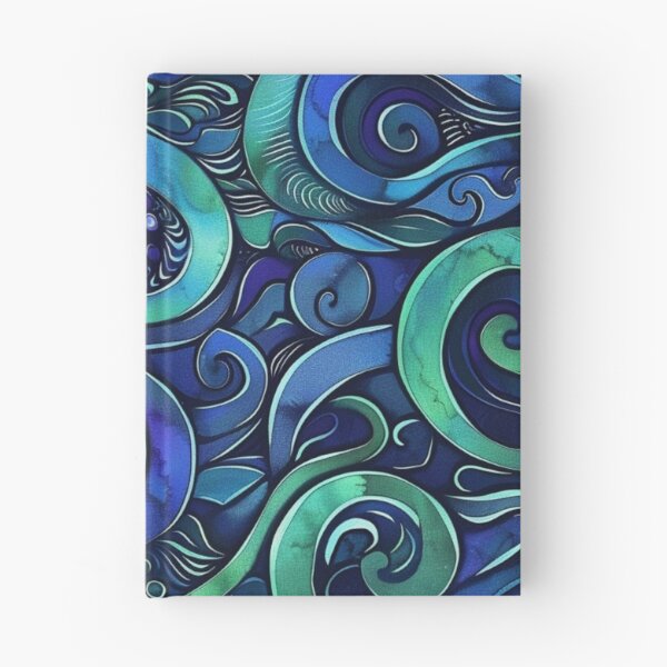 Item preview, New Zealand Paua Māori Pattern Koru Design 319 designed and sold by GrinGalore.