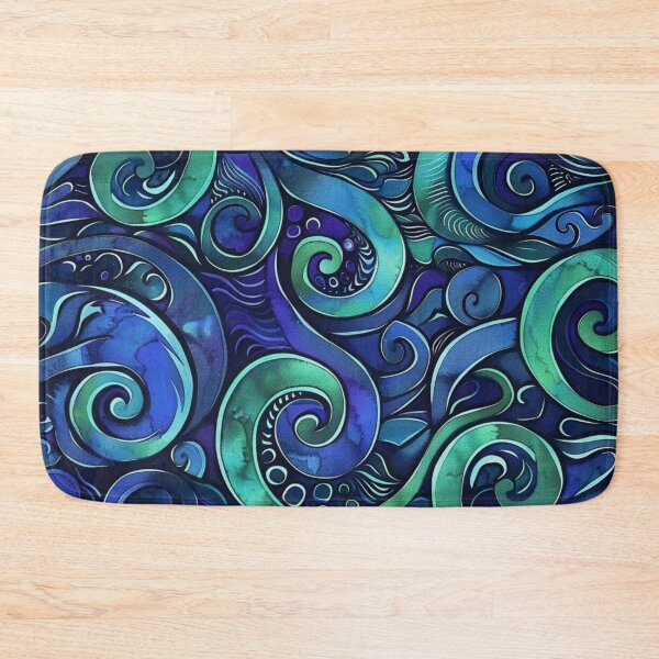 Item preview, New Zealand Paua Māori Pattern Koru Design 319 designed and sold by GrinGalore.
