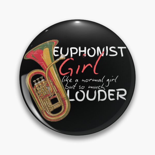 Item preview, Euphonium Euphonist Girl Music designed and sold by ladyindigital.
