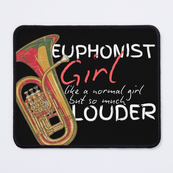 Item preview, Euphonium Euphonist Girl Music designed and sold by ladyindigital.
