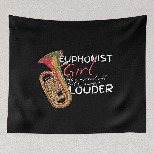 Item preview, Euphonium Euphonist Girl Music designed and sold by ladyindigital.