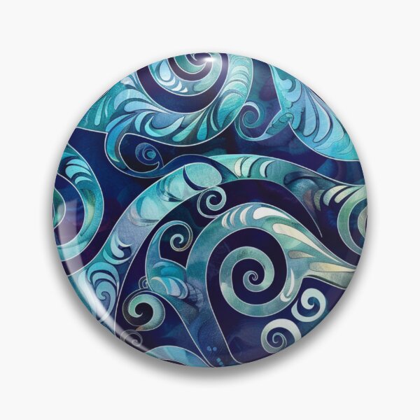 Item preview, New Zealand Paua Māori Pattern Koru Design 320 designed and sold by GrinGalore.