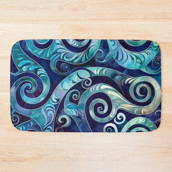 Item preview, New Zealand Paua Māori Pattern Koru Design 320 designed and sold by GrinGalore.