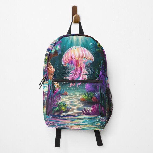 Item preview, Mystical Jellyfish in Vibrant Coral Reef designed and sold by ZetaDream.