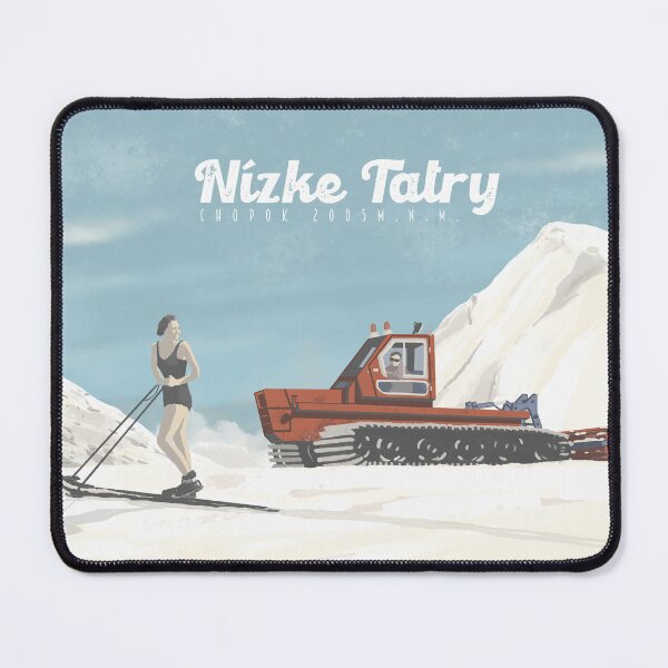 Item preview, Esquiador retro en las montañas Tatra - Nízke Tatry designed and sold by WHTDG.