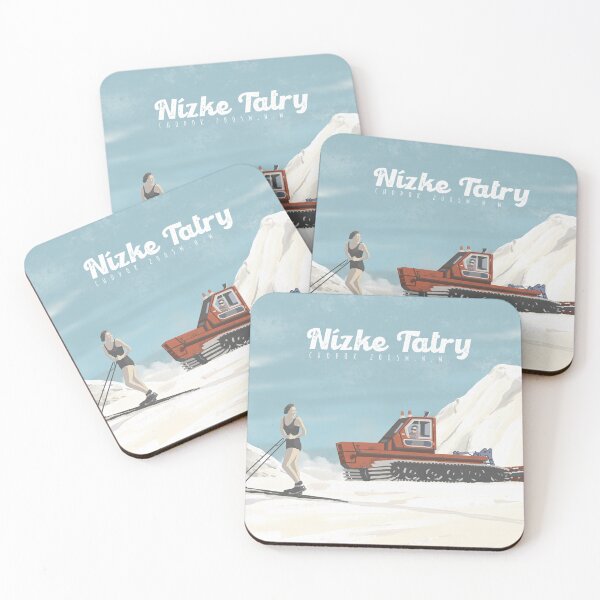 Item preview, Esquiador retro en las montañas Tatra - Nízke Tatry designed and sold by WHTDG.