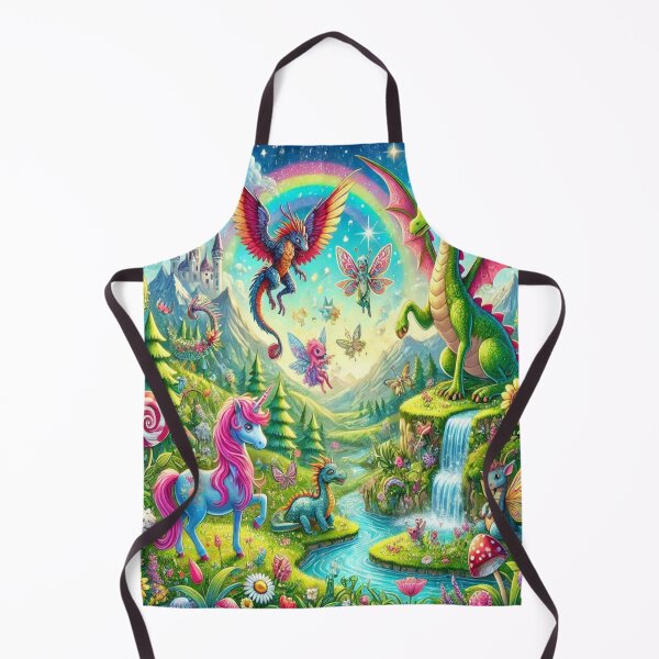 Item preview, A magical landscape full of fantastic creatures – a watercolor that enchants designed and sold by FotoworldEdel.