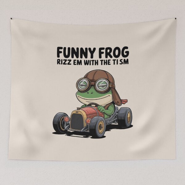 Item preview, Funny Frog Driving with Quiet Charm designed and sold by TeeGrit.