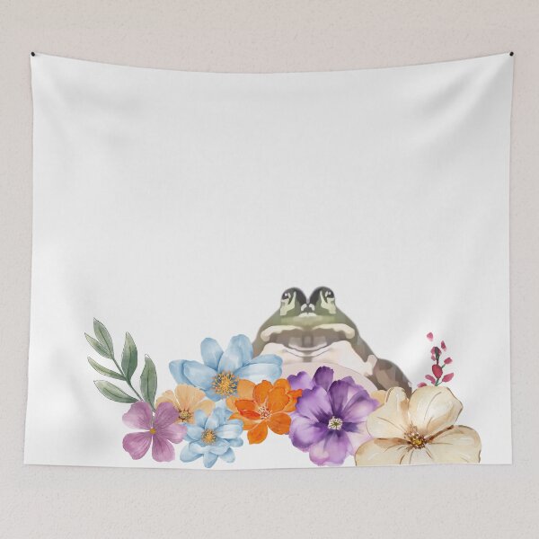 Item preview, toad with flowers designed and sold by TaraPen.