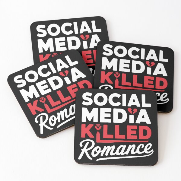 Item preview, Social Media Killed Romance - Perfect gift for anyone reflecting on how social media impacts modern love. designed and sold by ZyziowskyArt.