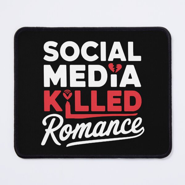 Item preview, Social Media Killed Romance - Perfect gift for anyone reflecting on how social media impacts modern love. designed and sold by ZyziowskyArt.
