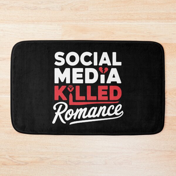 Item preview, Social Media Killed Romance - Perfect gift for anyone reflecting on how social media impacts modern love. designed and sold by ZyziowskyArt.