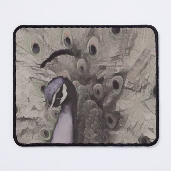 Item preview, peacock in gray tones designed and sold by TaraPen.