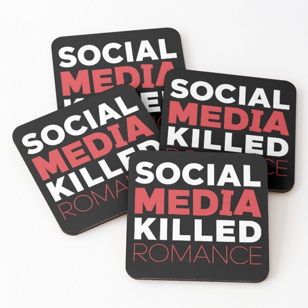Item preview, Social Media Killed Romance - Perfect gift for anyone reflecting on how social media impacts modern love. designed and sold by ZyziowskyArt.