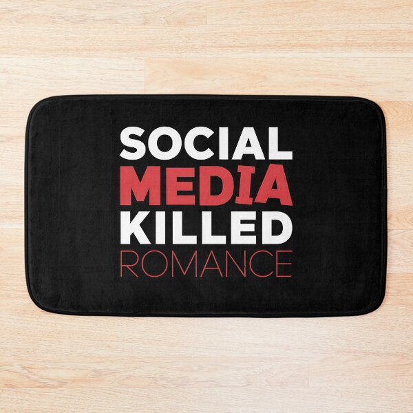 Item preview, Social Media Killed Romance - Perfect gift for anyone reflecting on how social media impacts modern love. designed and sold by ZyziowskyArt.