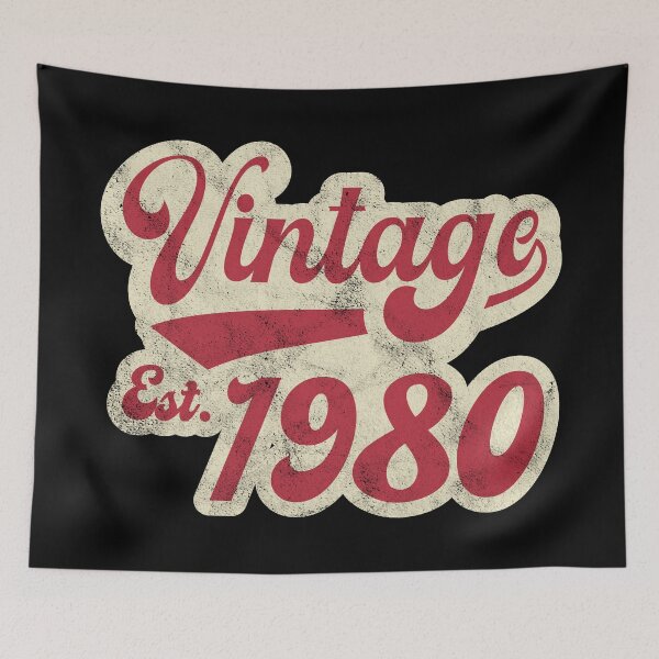 Item preview, Vintage Est 1980 designed and sold by PaulSDesign.