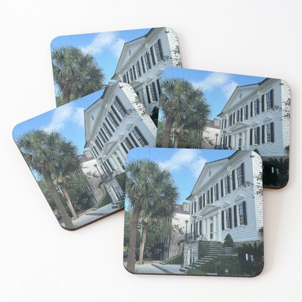 Item preview, Stunning White Home on Charleston Peninsula with Iconic Palmetto Tree - Southern Charm Awaits! designed and sold by MMVisualArts.