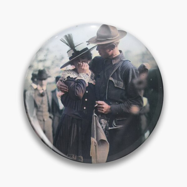 Item preview, U.S. soldier saying goodbye designed and sold by 19th Century in Color.