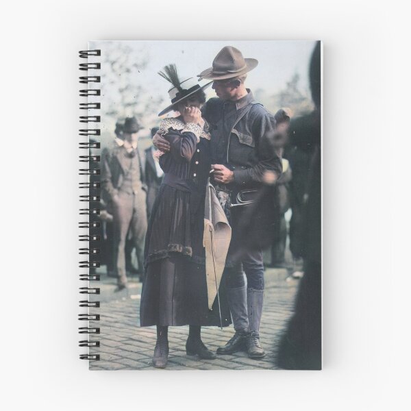 Item preview, U.S. soldier saying goodbye designed and sold by 19th Century in Color.