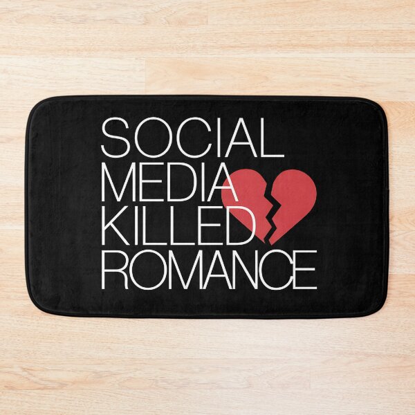 Item preview, Social Media Killed Romance - Perfect gift for anyone reflecting on how social media impacts modern love. designed and sold by ZyziowskyArt.