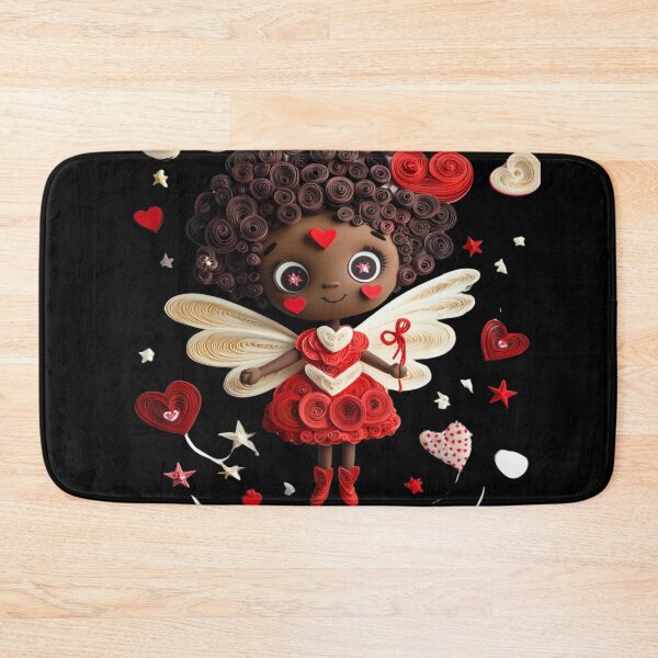 Item preview,  African American Cute Cupid Girl designed and sold by PrintsByFrank.