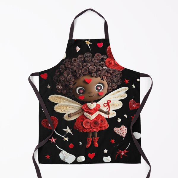 Item preview,  African American Cute Cupid Girl designed and sold by PrintsByFrank.