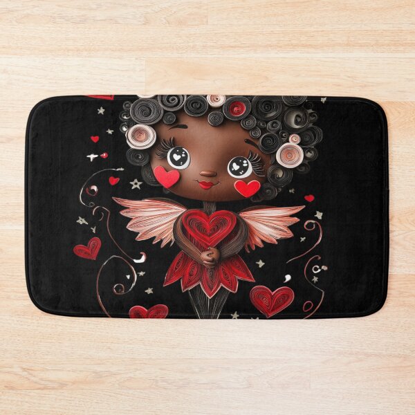 Item preview, African American Cute Cupid Girl designed and sold by PrintsByFrank.
