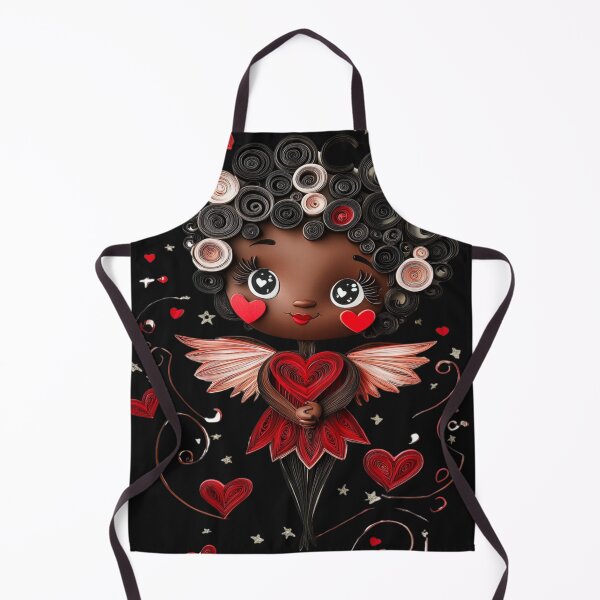 Item preview, African American Cute Cupid Girl designed and sold by PrintsByFrank.