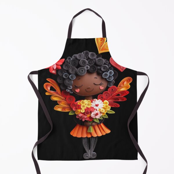 Item preview, African American Cute Cupid Girl designed and sold by PrintsByFrank.