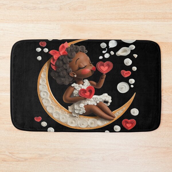 Item preview, African American Cute Cupid Girl designed and sold by PrintsByFrank.