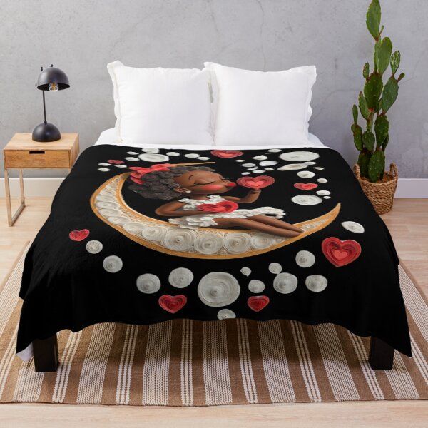 Item preview, African American Cute Cupid Girl designed and sold by PrintsByFrank.
