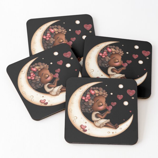 Item preview, African American Cute Cupid Girl designed and sold by PrintsByFrank.